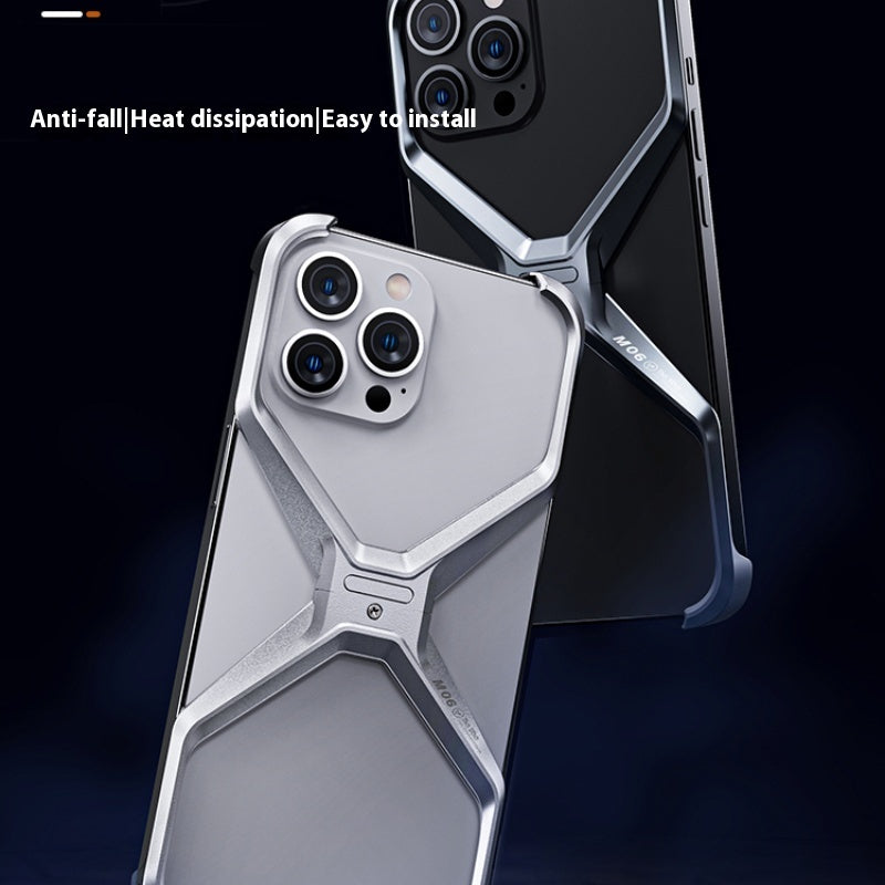 Aluminum cooling frame case for iPhone 17