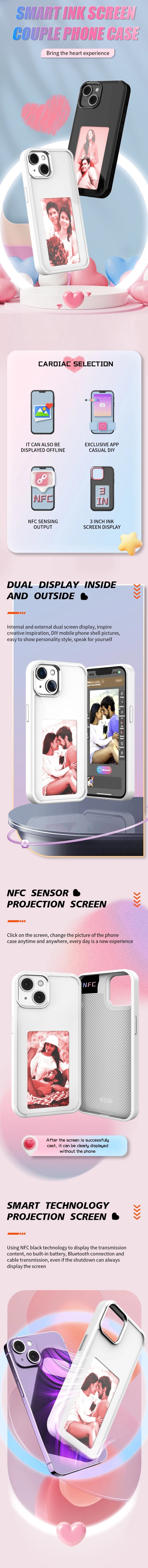 E-Ink custom display case for iPhone 17